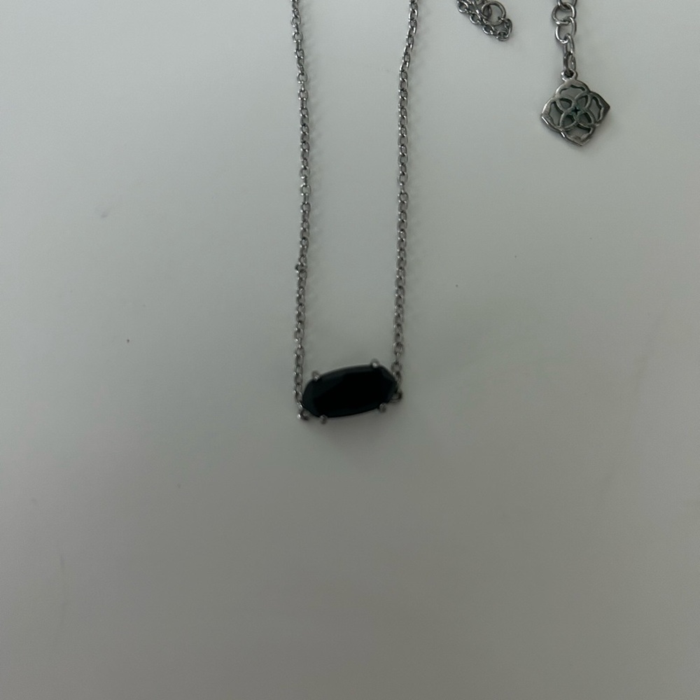 Kendra Scott Black Silver Necklace